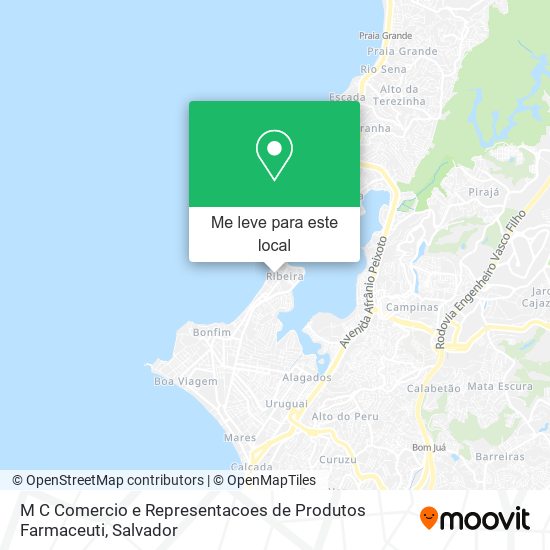 M C Comercio e Representacoes de Produtos Farmaceuti mapa