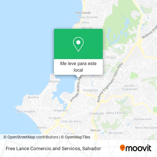 Free Lance Comercio and Servicos mapa