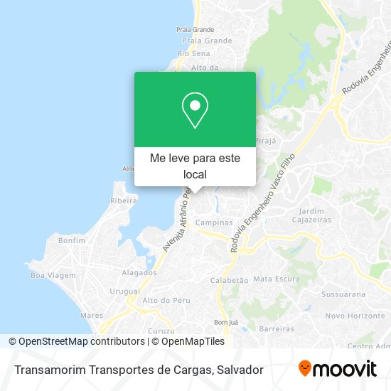 Transamorim Transportes de Cargas mapa