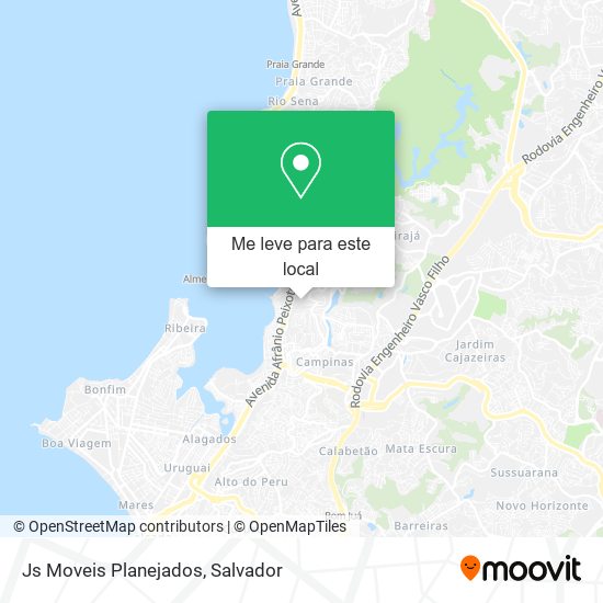 Js Moveis Planejados mapa