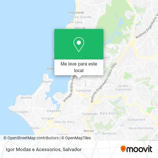 Igor Modas e Acessorios mapa