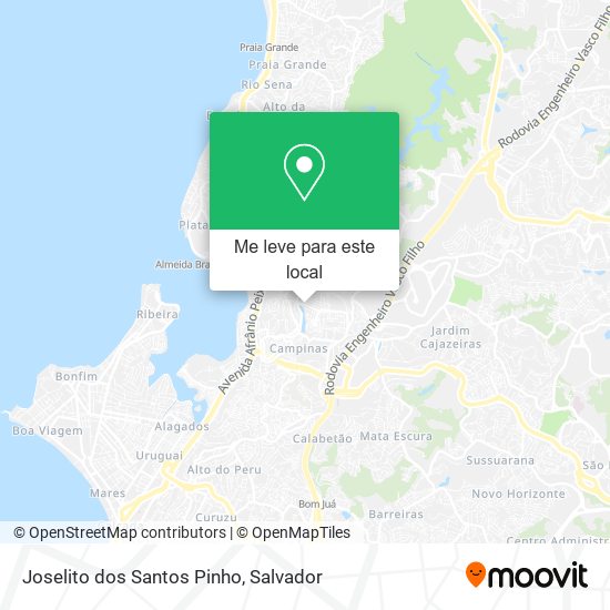 Joselito dos Santos Pinho mapa