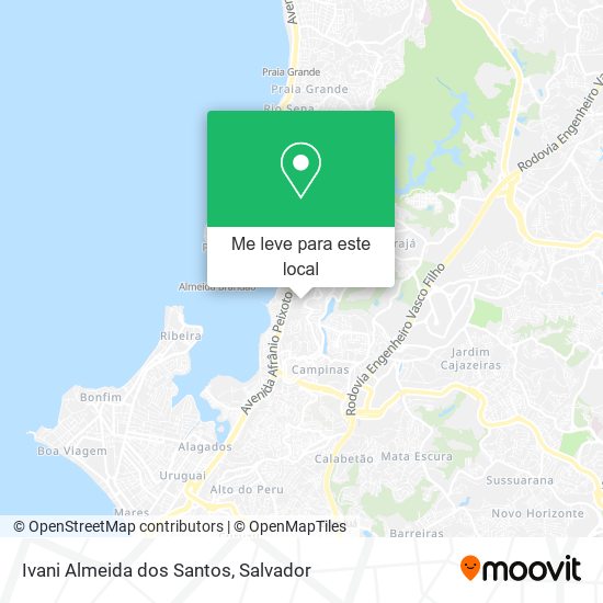 Ivani Almeida dos Santos mapa