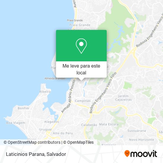 Laticinios Parana mapa