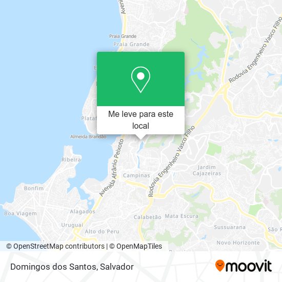 Domingos dos Santos mapa