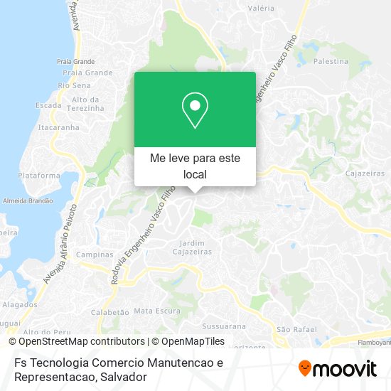 Fs Tecnologia Comercio Manutencao e Representacao mapa