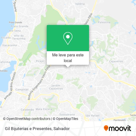 Gil Bijuterias e Presentes mapa