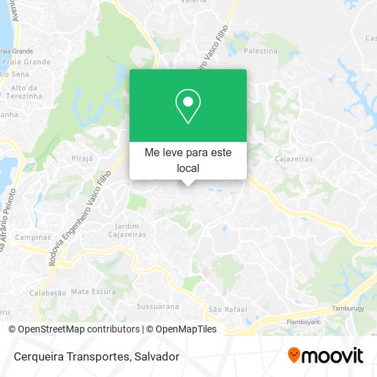 Cerqueira Transportes mapa