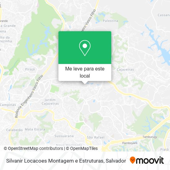 Silvanir Locacoes Montagem e Estruturas mapa