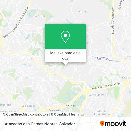 Atacadao das Carnes Nobres mapa