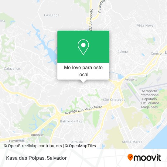 Kasa das Polpas mapa
