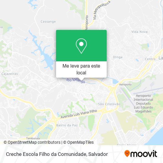 Creche Escola Filho da Comunidade mapa