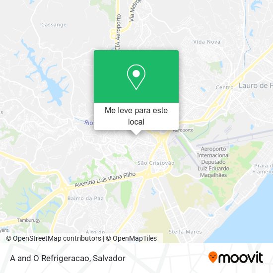 A and O Refrigeracao mapa