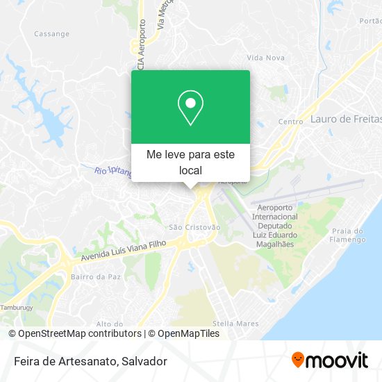 Feira de Artesanato mapa