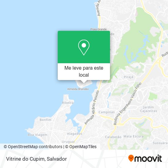 Vitrine do Cupim mapa