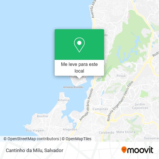 Cantinho da Milu mapa