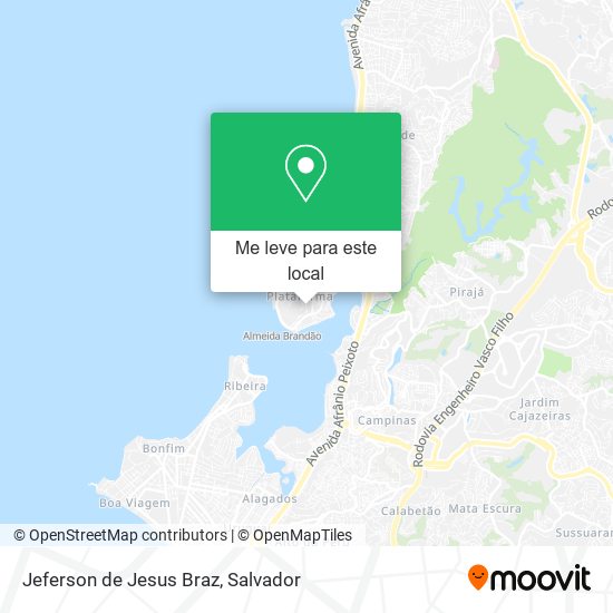 Jeferson de Jesus Braz mapa