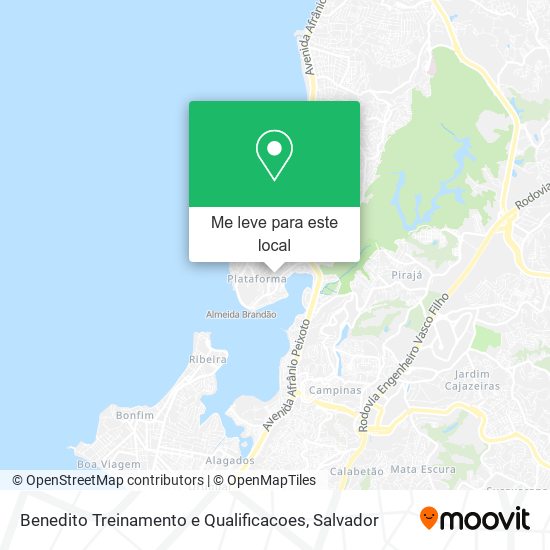 Benedito Treinamento e Qualificacoes mapa