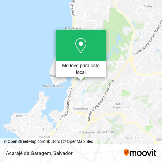 Acarajé da Garagem mapa