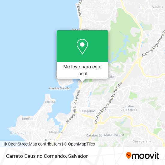 Carreto Deus no Comando mapa