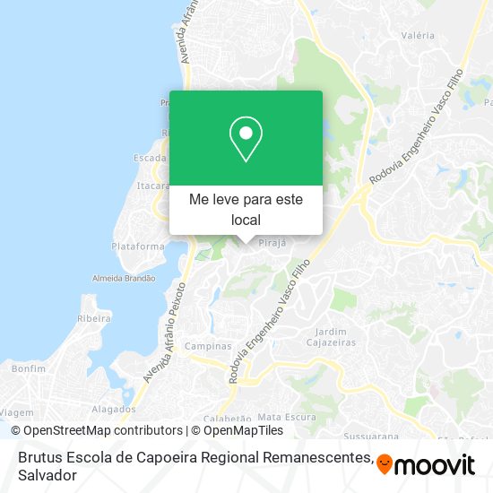 Brutus Escola de Capoeira Regional Remanescentes mapa