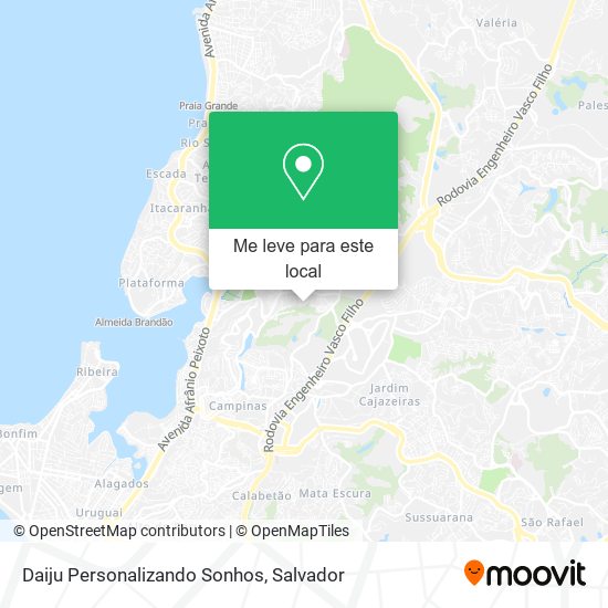 Daiju Personalizando Sonhos mapa