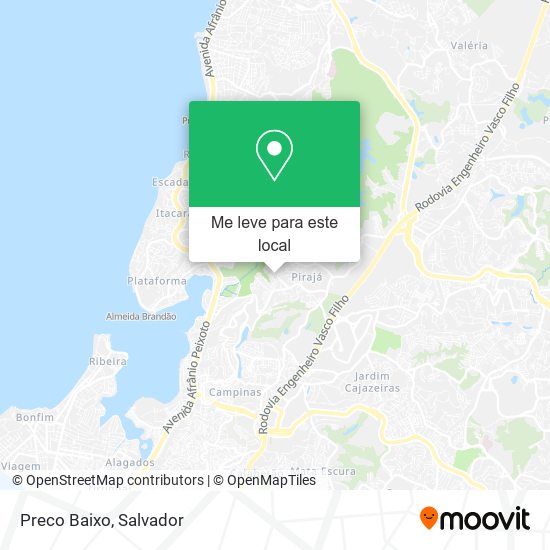 Preco Baixo mapa