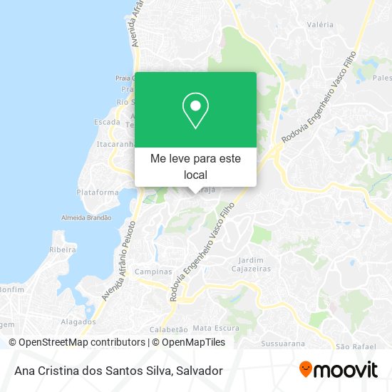 Ana Cristina dos Santos Silva mapa