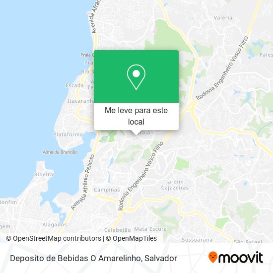 Deposito de Bebidas O Amarelinho mapa