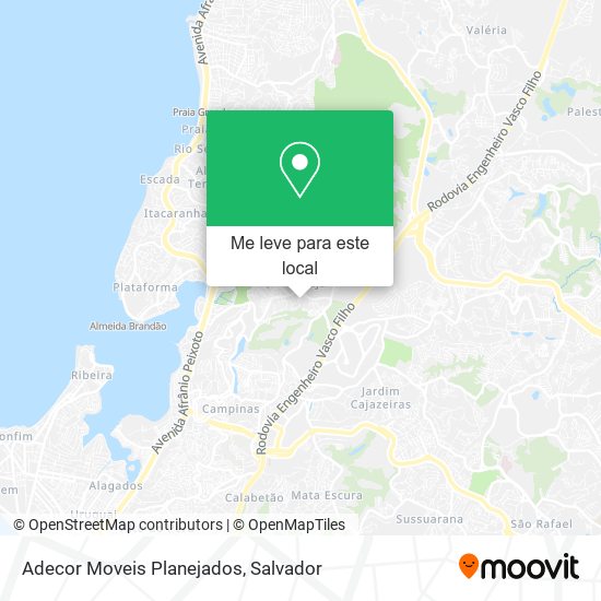 Adecor Moveis Planejados mapa