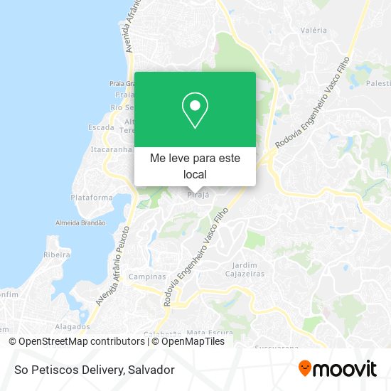 So Petiscos Delivery mapa