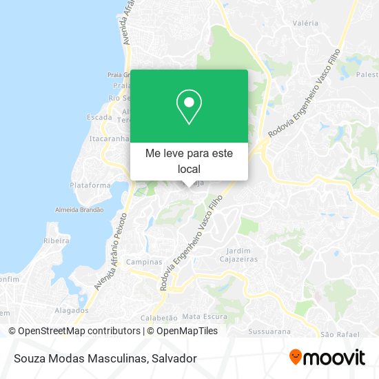 Souza Modas Masculinas mapa