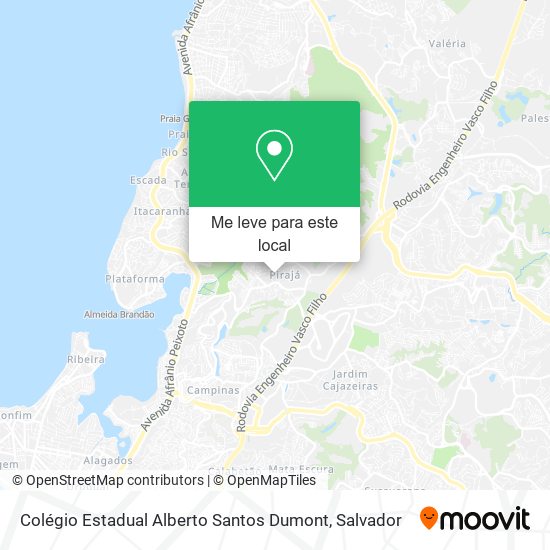 Colégio Estadual Alberto Santos Dumont mapa