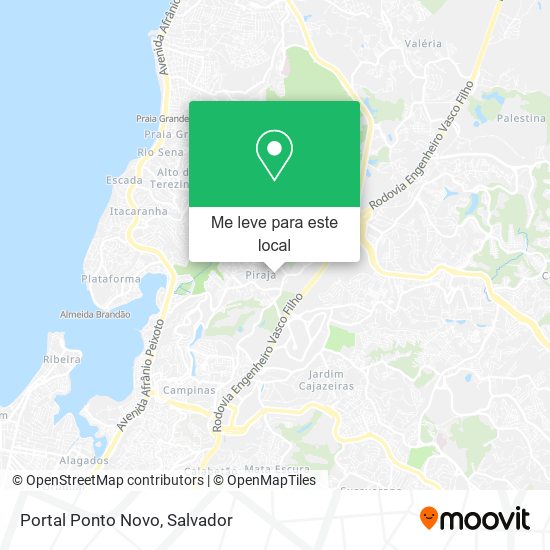 Portal Ponto Novo mapa