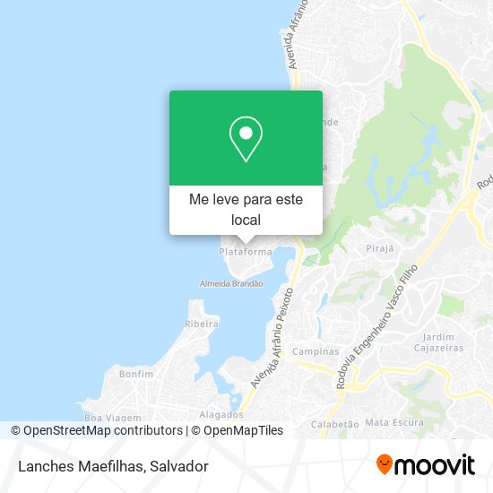 Lanches Maefilhas mapa