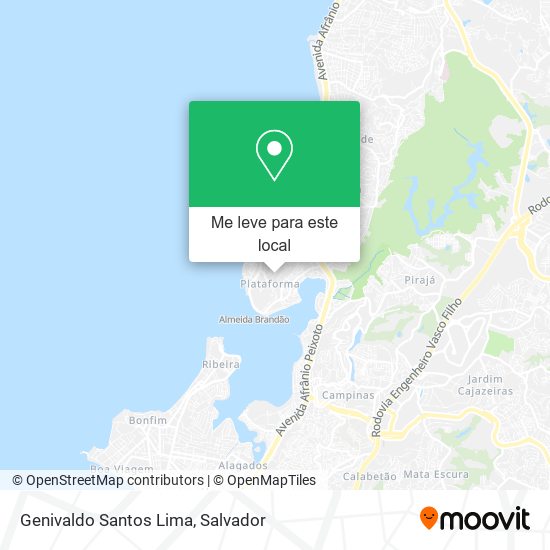 Genivaldo Santos Lima mapa