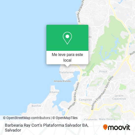 Barbearia Ray Cort's Plataforma Salvador BA mapa