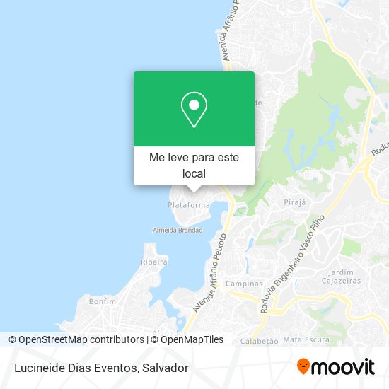 Lucineide Dias Eventos mapa