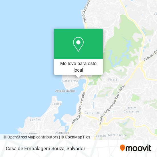 Casa de Embalagem Souza mapa