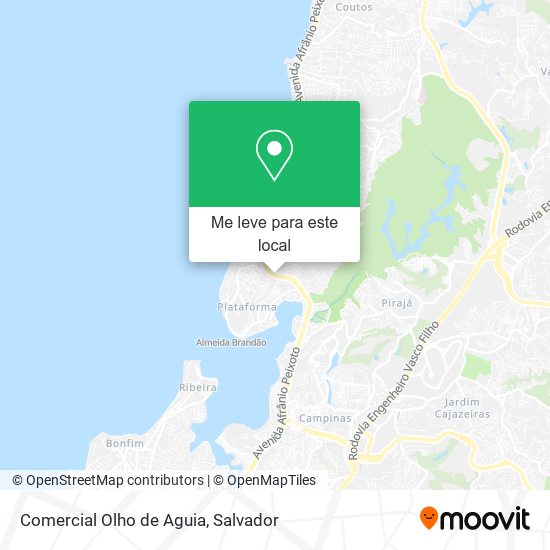 Comercial Olho de Aguia mapa