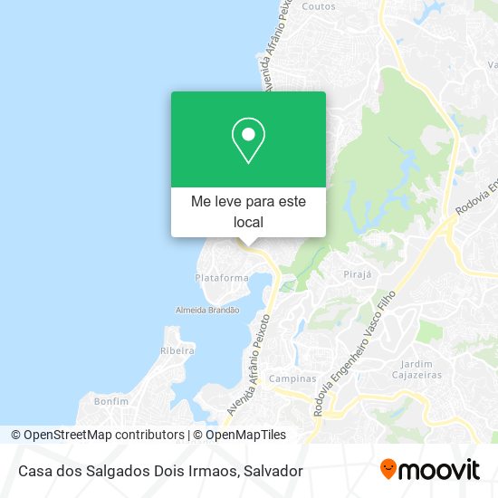 Casa dos Salgados Dois Irmaos mapa