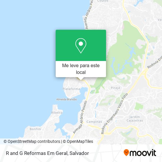 R and G Reformas Em Geral mapa