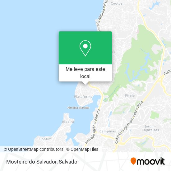 Mosteiro do Salvador mapa