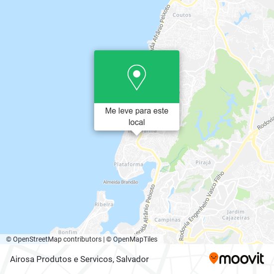 Airosa Produtos e Servicos mapa