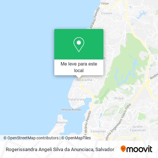 Rogerissandra Angeli Silva da Anunciaca mapa