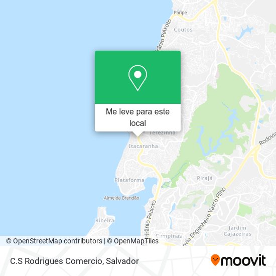 C.S Rodrigues Comercio mapa