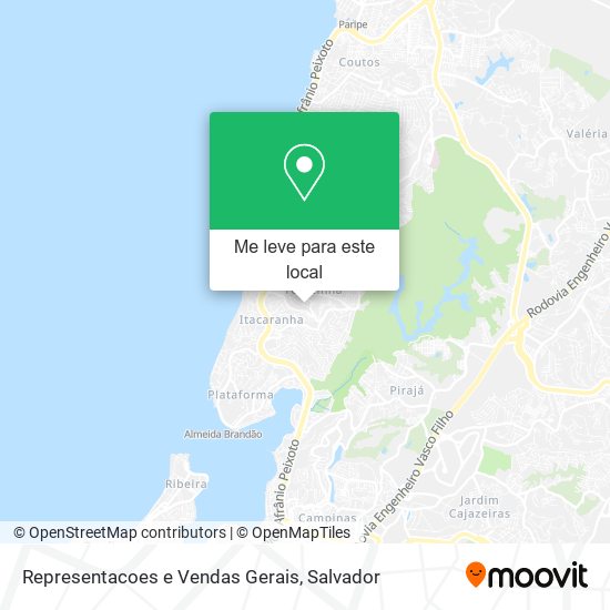 Representacoes e Vendas Gerais mapa