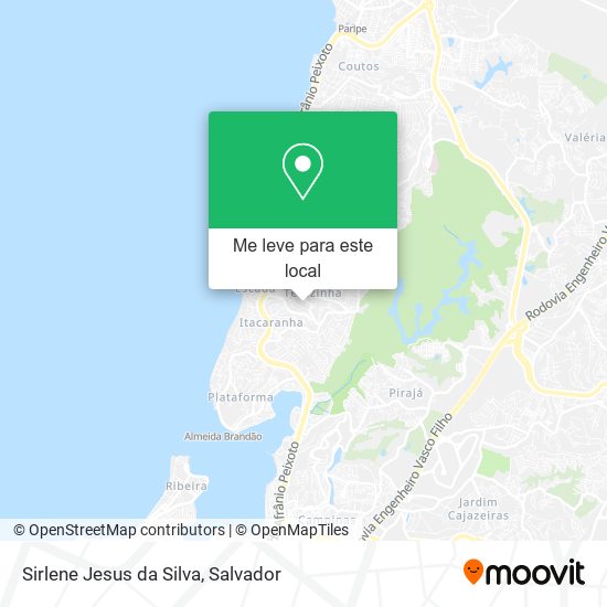 Sirlene Jesus da Silva mapa