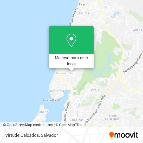 Virtude Calcados mapa