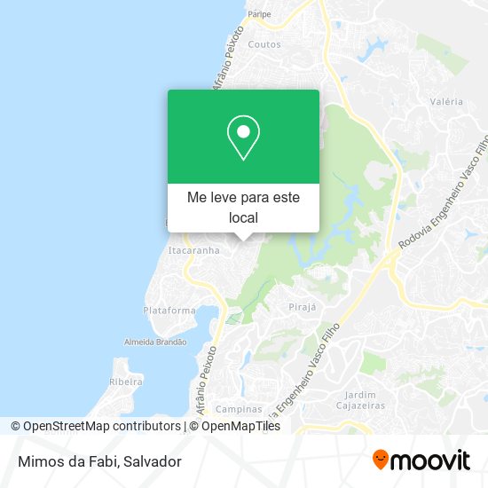 Mimos da Fabi mapa
